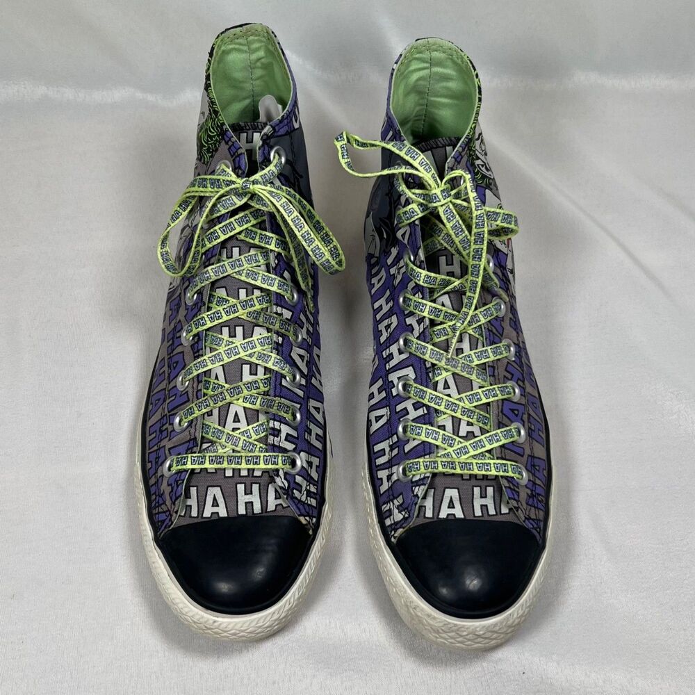 Converse Chuck Taylor Joker High Top Sneakers Batman DC Comics Men 10 Women 12
